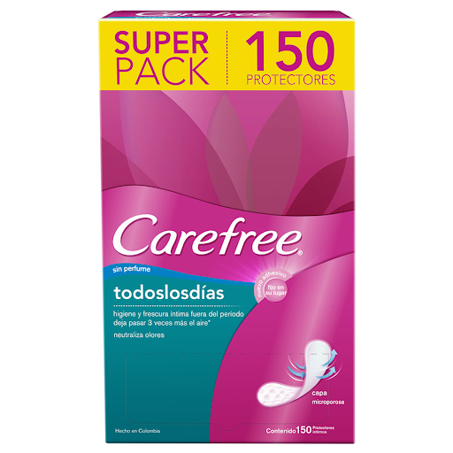Oferta Protectores Carefree Todos los Días x150und. 