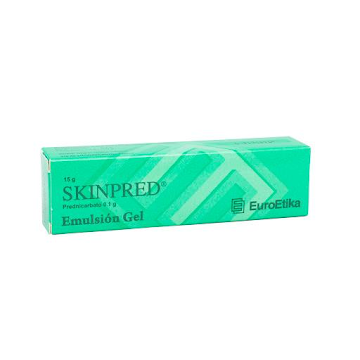 Skinpred Prednicarbato 0.1% Euroetika Emulsión Gel Tubo x 15 gr  