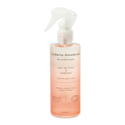 Agua de Linos Gardenia Amaderada Shimex x 240 ml SHIMEX AROMATIZANTE Y DESINFECTANTE x 1 Mantén tus espacios siempre frescos, limpios y seguros con el Agua de linos Shimex. Su innovadora fórmula combina propiedades bactericidas y detergentes que eliminan eficazmente hongos, virus y bacter