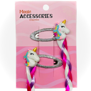 Clip Cabello Magic Accessories Unicornio x 2 und  