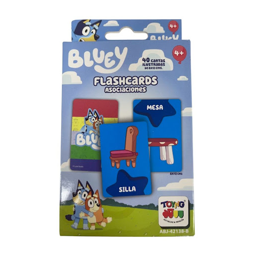 Flash Cards Toyng Asociaciones Bluey Caja x 1 und