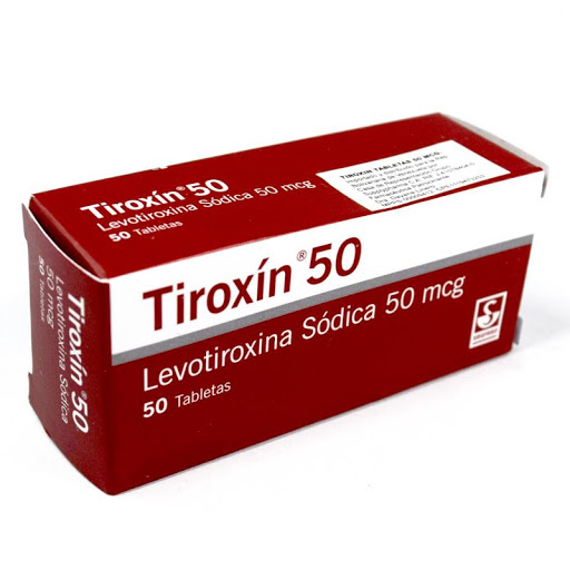 Tiroxín Levotiroxina Sódica 50 mcg Siegfried Tabletas Caja x 50 Tabletas