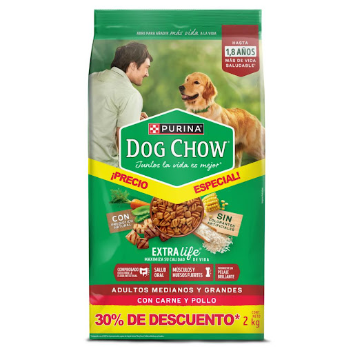 Alimento Para Perros Dog Chow Cachorros Gran Comienzo Medianos y Grandes x 2 kg