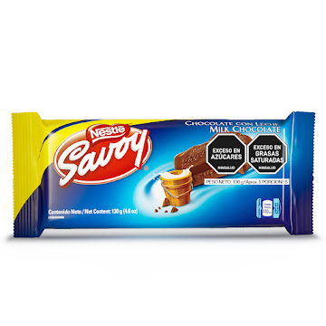 //Chocolatina Savoy Chocolate con Leche x 130 gr //Chocolatina Savoy Chocolate con Leche x 130 gr 