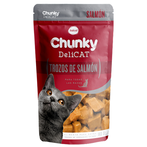 Alimento Húmedo Para Gatos Chunky Delicat Pollo x 80 gr