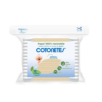 Copitos para Bebés y Adultos Johnson’s Cotonetes Reciclables Bolsa x 75 und  