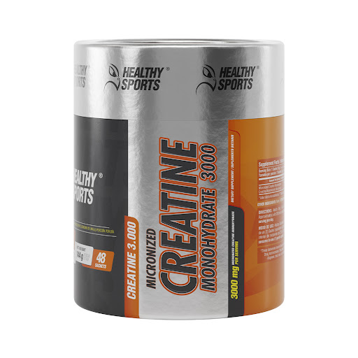 Creatine Monohydrate 3000 Healthy American Tarro x 48 Sticks Servings