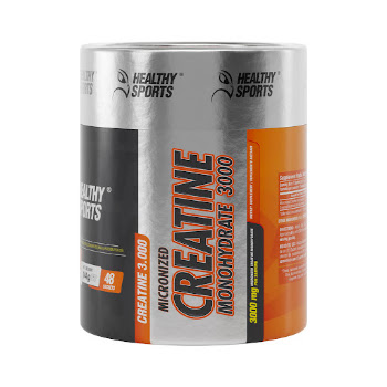 Creatine Monohydrate 3000 Healthy American Tarro x 48 Sticks Servings  