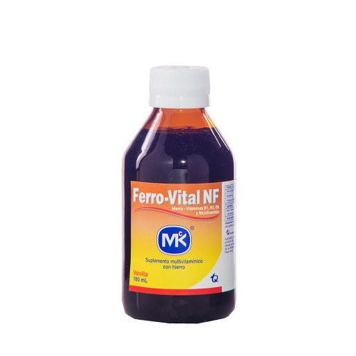 Ferro-Vital NF Multivitaminico Tecnoquímicas Vainilla Frasco x 180 ml