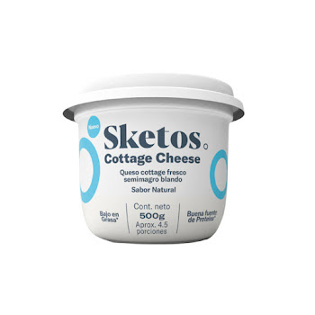 Queso Sketos Cottage Natural Vaso x 500 gr  