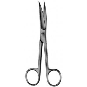 TIJERA QUIRURGICA CURVA 14 CM AMALGADENT  x 1 Tijera quirúrgica curva de 14?cm, diseñada para realizar cortes precisos en tejidos blandos durante procedimientos quirúrgicos generales o especializados. Su curvatura facilita el acceso y la visibili