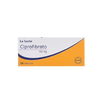 Ciprofibrato 100 mg La   Santé Caja x 10 Tabletas  