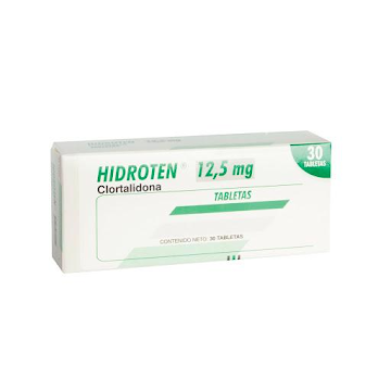 Hidroten Clortalidona 12.5 mg Caja x 30 Tabletas  