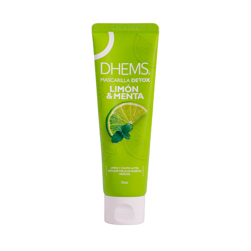 Mascarilla Facial Dhems Detox Limón Y Menta Frasco x 75 ml