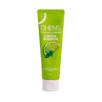 Mascarilla Facial Dhems Detox Limón Y Menta Frasco x 75 ml  