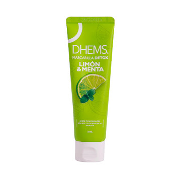 Mascarilla Facial Dhems Detox Limón Y Menta Frasco x 75 ml  