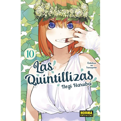 Las Quintillizas No. 10 Editorial Norma Libro x 1.0 LAS QUINTILLIZAS No. 10  Terminan las vacaciones de primavera y empieza el nuevo trimestre del tercer curso para Fûtarô y las quintillizas. Esta vez les ha tocado a los seis en la misma clase! Amor, e