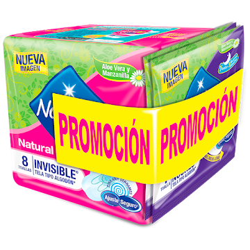 Toallas Intimas Nosotras Invisible Con Alas x 10 und  