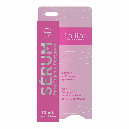 Serum de Crecimiento Pestañas y Cejas Kattian Frasco x 10 ml Contiene un complejo de extractos botánicos que fortalece, estimula el crecimiento y aumenta la densidad de las pestañas y cejas, haciéndolas más largas, densas, fuertes y con mejor nutrición. Sus pri