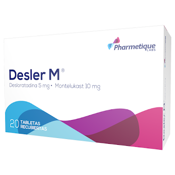 Desler M Desloratadina + Montelukast 5mg/10mg Pharmetique Caja x 20 Tabletas  