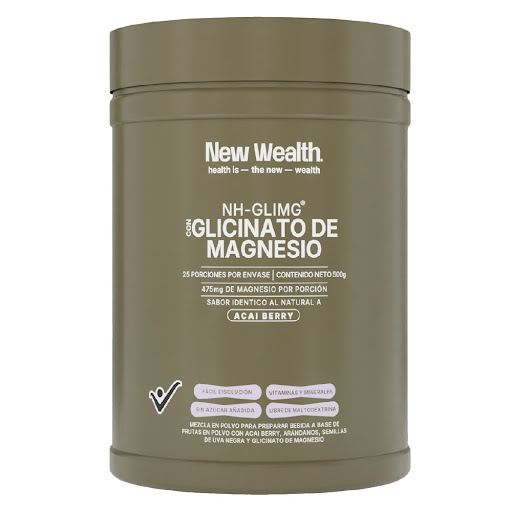 Glicinato De Magnesio New Health Acai Berry Tarro x 500 gr