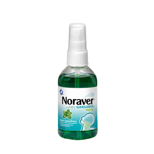 Noraver Garganta Benzocaina 2% Tecnoquímicas Menta Spray Frasco x 120 ml