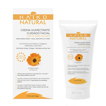 Crema Humectante Facial HAIKO NATURAL con Filtros Solares Caja x 50 ml  