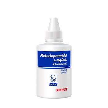 Metoclopramida 4 mg/ml   Sanfer Solución Oral Gotas x 30 ml  