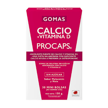 Calcio + Vitamina D3   Gomas Caja X 30 Sobres Procaps 