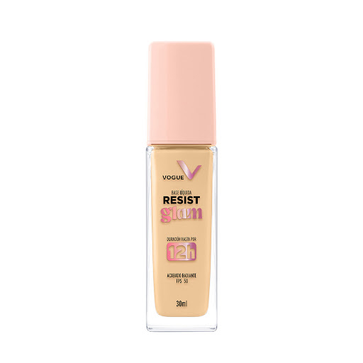 Base Vogue Resist Glam Tono Crema Frasco x 30 ml