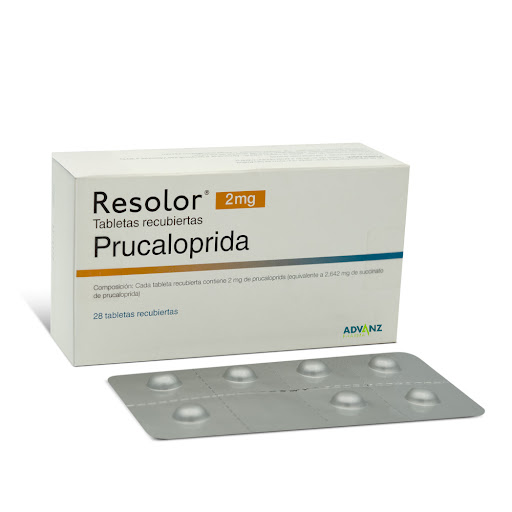 Resolor Prucaloprida 2 mg Advanz Caja x 28 Tabletas
