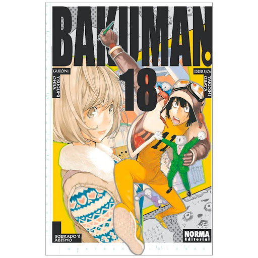 Bakuman No. 18 Editorial Norma Libro x 1.0 BAKUMAN. 18  Autores:Takeshi Obata, Tsugumi Ohba  Colecciones:CÓMIC MANGA  Editoriales:NORMA Editorial  Series:BAKUMAN  ISBN 9788467913088 Fecha de venta 26/7/2013 Formato Tapa blanda con sobrecubiert