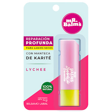 Balsamo Mr Balms Labial Lychee Tubo x 4 g  
