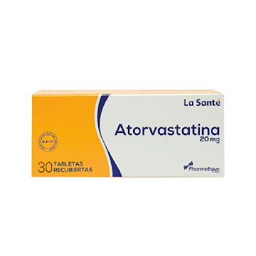 Atorvastatina 20 mg La Santé Caja x 30 Tabletas  