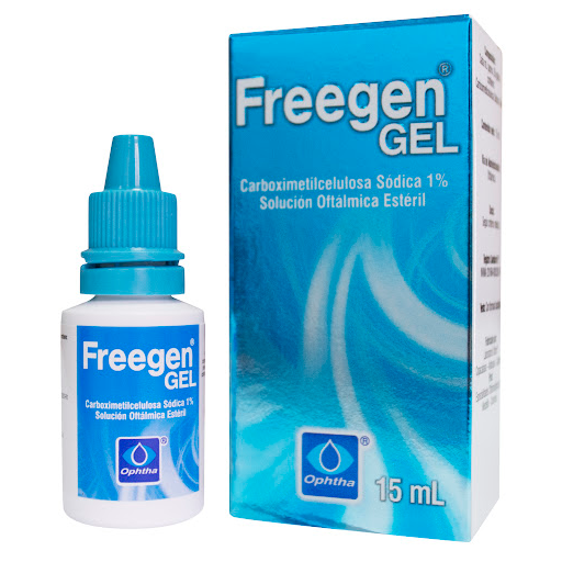 Freegen Gel Carboximetilcelulosa Sódica 1% Ophtha Solución Oftálmica Frasco x 15 ml