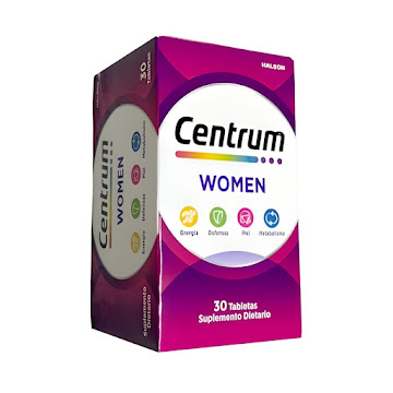 Centrum For Women Vitamina D3 + Ácido Ascórbico + Calcio 800ui/150mg/250mg Haleon Caja x 30 Tabletas  