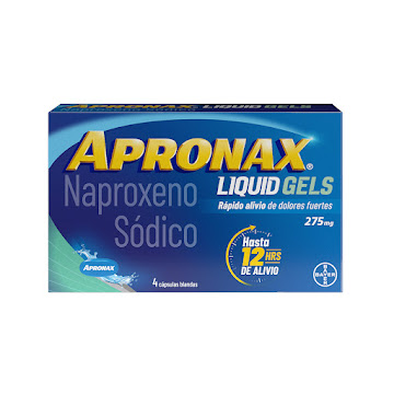 Apronax Naproxeno Sódico 275 mg Bayer Caja x 4 Cápsulas Blandas  