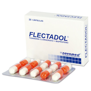 Flectadol Tizanidina Clorhidrato + Ibuprofeno 400 mg Novamed Caja x 20 Cápsulas  