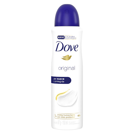 Desodorante Mujer Dove Original 48h Vitaminas E Y F Aerosol Frasco x 150 ml