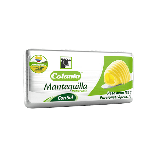 Mantequilla Colanta con   Sal x 125 gr
