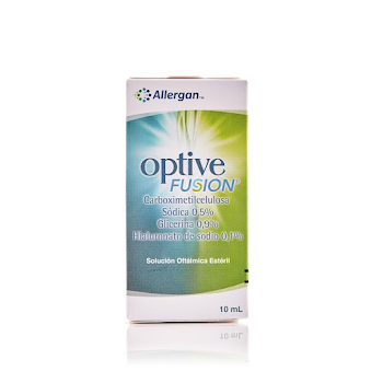 Optive Fusion Carboximetilcelulosa + Glicerina 0.9% Lágrimas Artificiales Abbvie Frasco x 10 ml  