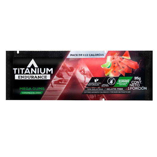 Gomitas Energéticas   Sabor Sandía Limon Titanium Sobre x35g