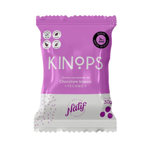 Snack Quinoa Kinops Chocolate Blanco Paquete X 30 Gr