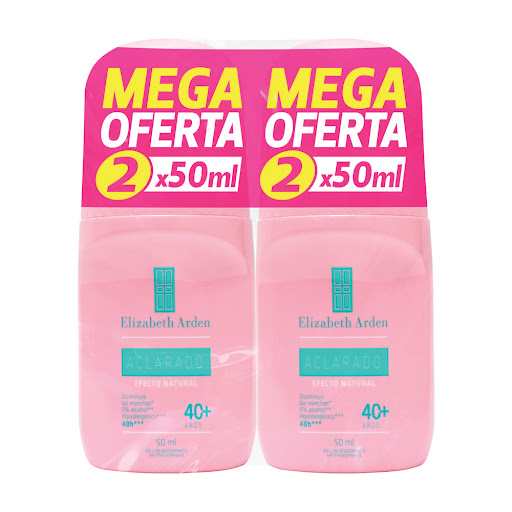 Desodorante Elizabeth   Arden Aclardo Efecto Natural Oferta x 2 und