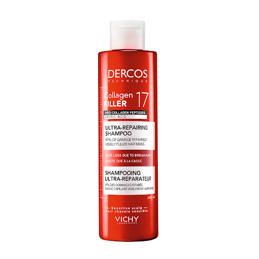 Shampoo Dercos Collagen 17 Filler Botella x 200 ml