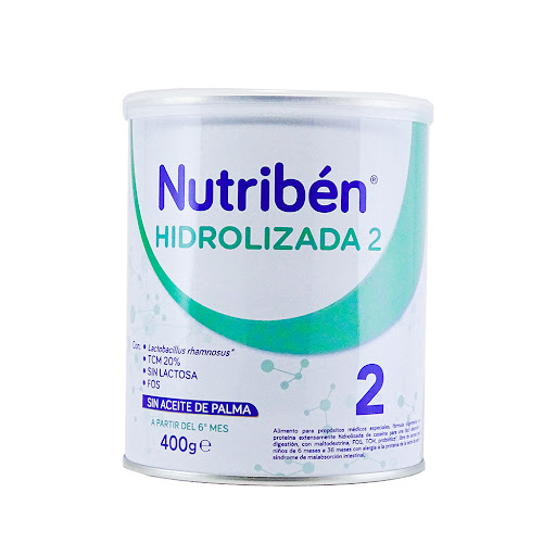 Fórmula Infantil Nutribén Hidrolizada Láctea 2 x 400 gr