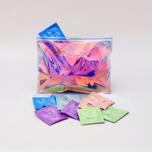 Kit 30 sobres de Colágeno + Plastic Bag Belfan Plastic Bag x 30 Plastic Bag con 30 sachets: 6 de cada sabor: Vainilla, Cacao, Açaí, Original y Coco, para que puedas probar  todos los sabores y los puedan llevar  a todas partes. 💙