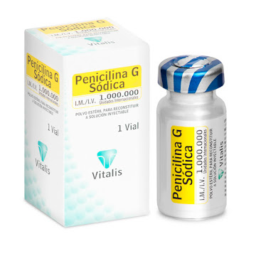 Penicilina G Sódica 1.00.000 UI Vitalis Frasco x 1 Vial  