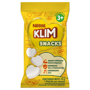 Snack Para Niños Klim De Corazones Sobre x 15 gr  