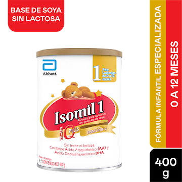 Fórmula Infantil Isomil 1 Eye Q Plus Immunify Etapa 1 0-12 Meses x 400 gr  